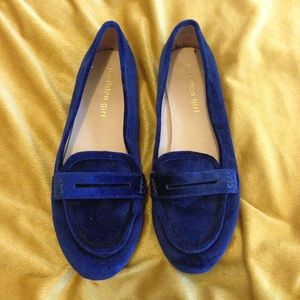 Blue Velvet Madden Girl Loafers